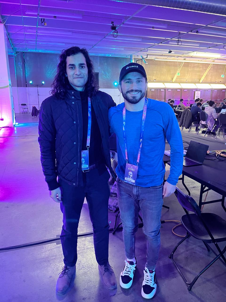 Malik at a tech conference